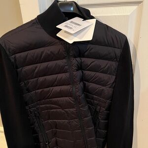 Moncler Deep Blue Cardigan in US size L. Brand new with tags on, never used.